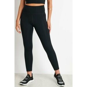 Girlfriend Collective Compressive 7/8 Legging High Waist Pocket Black Medium